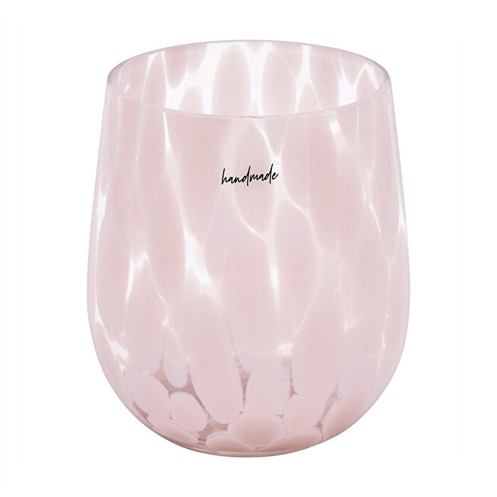 Ideenwelt Cam Bardak Noktalı Pembe 450 ml