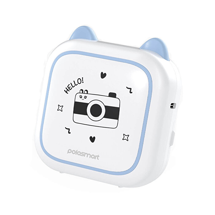 Polosmart Kablosuz Mini Yazıcı, Mavi