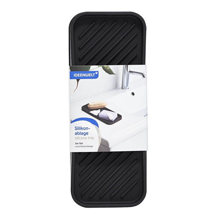 Ideenwelt Silikon Sabunluk Siyah 2'li