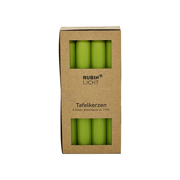 Rubin Licht Çubuk Mum Yeşil 8'li