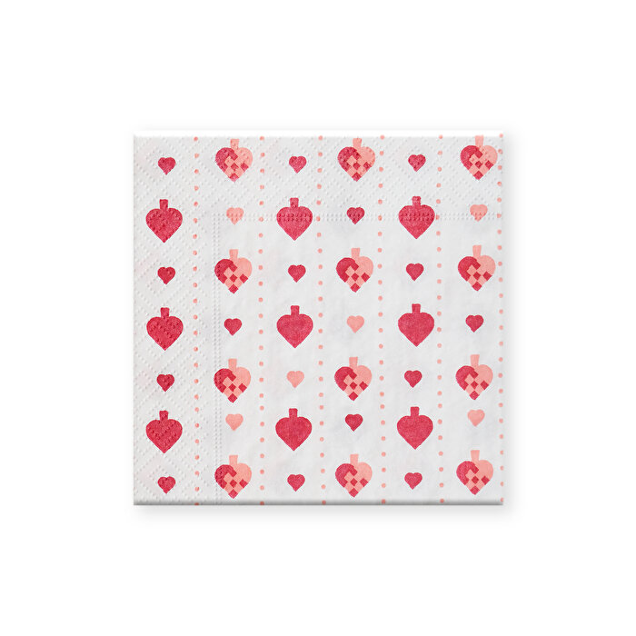 Alouette Yılbaşı Noel Kalpli Peçete 20'li