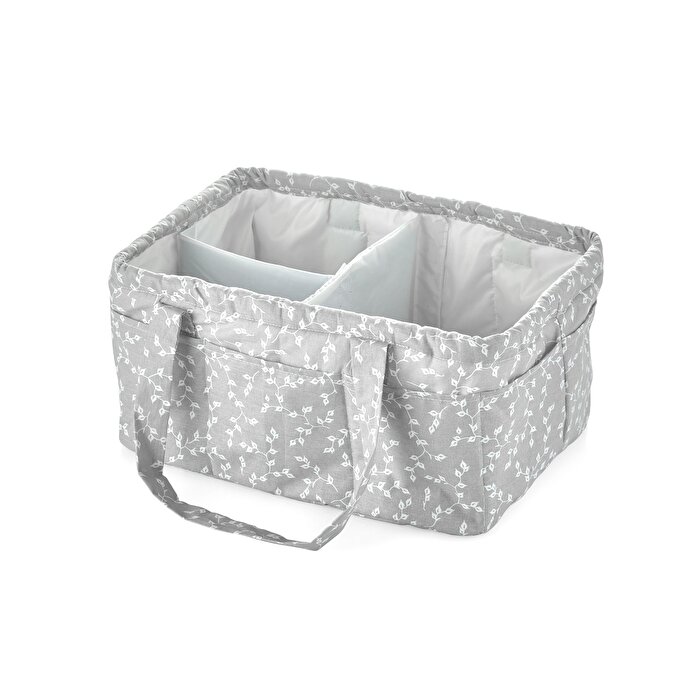 Babyjem Katlamalı Anne Bebek Organizer Gri Çiçek