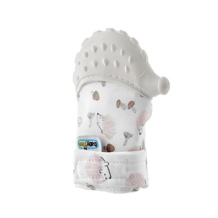 Babyjem Diş Kaşıyıcı Eldiven Kirpi Ekru