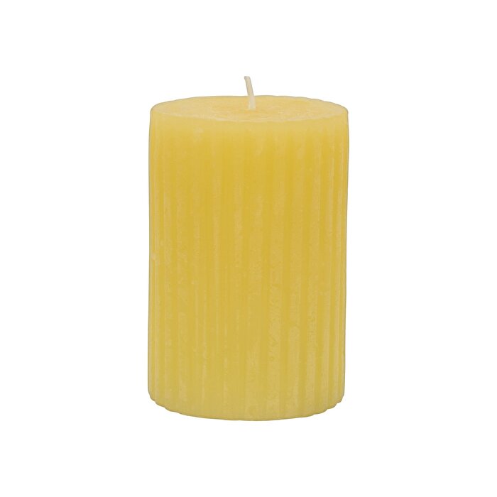 Rubin Licht Rustik Mum Oluklu Sarı