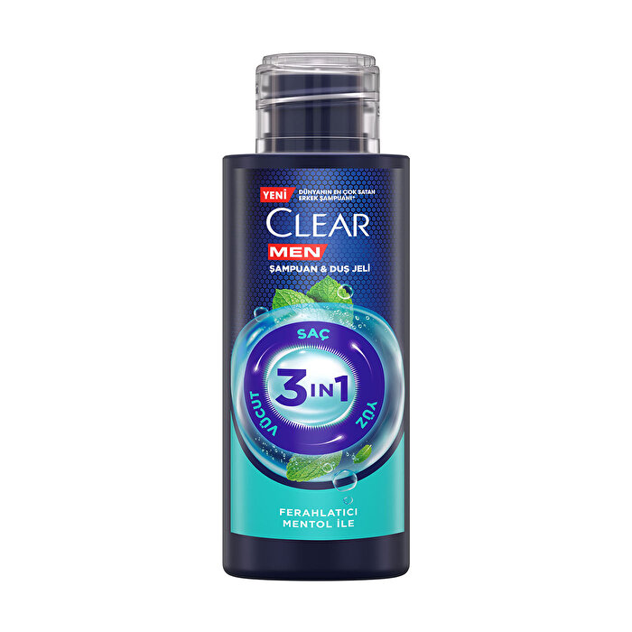 Clear Men Şampuan 3 in 1 Mentol 90 ml