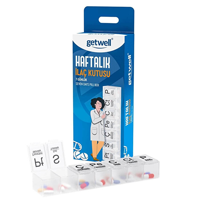 Getwell Haftalık İlaç Kutusu 1 adet