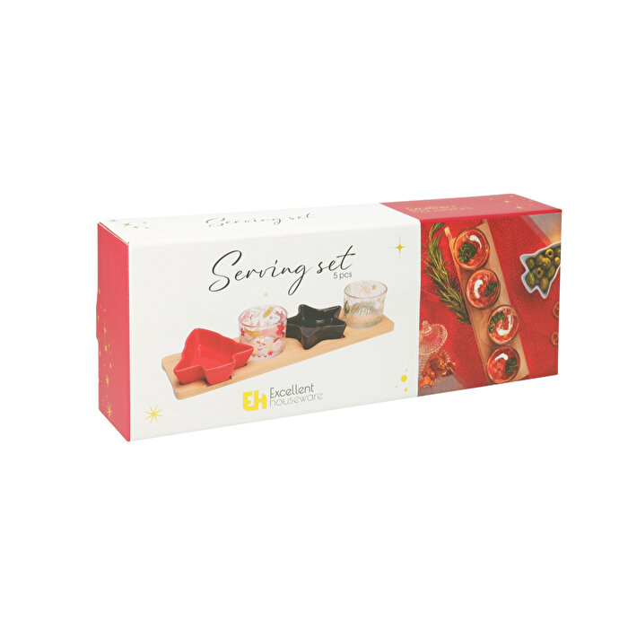 Koopman Yılbaşı 5 Parça Tepsi Servis Seti