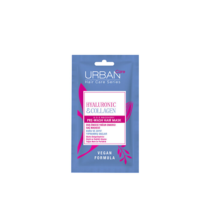 Urban Care Hyaluronik Asit & Kolajen Kuru ve Cansız Saçlara Özel Duş Öncesi Saç Bakım Maskesi 25ml