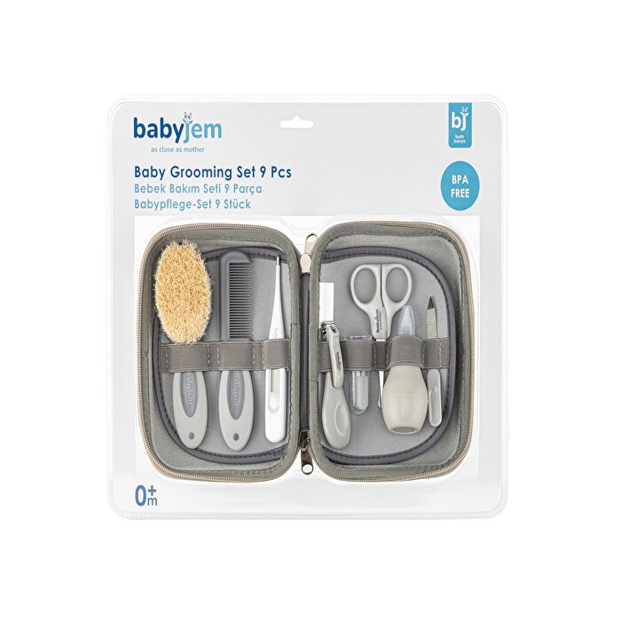 Babyjem Bebek Bakım Seti Gri 9 Parça