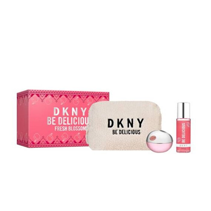 DKNY Kadın Parfüm Seti Be Delicious Fresh Blossom 100 ml Edp+ 125 ml Body Lotion+ Bag