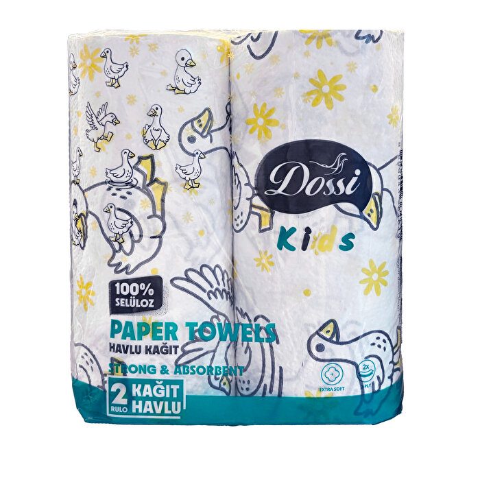 Dossi Ördek Desenli Kağıt Havlu 2'li